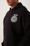 Erkek Oversize Baskılı Sweatshirt Siyah