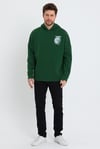 Erkek Oversize Baskılı Sweatshirt Yeşil