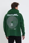 Erkek Oversize Baskılı Sweatshirt Yeşil