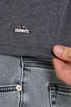 Erkek Oversize Baskılı T-shirt Antrasit