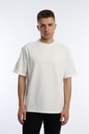 Erkek Oversize Fit Basic Tişört Beyaz