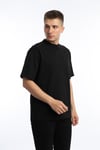 Erkek Oversize Fit Basic Tişört Siyah
