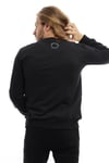Erkek Polo State Baskılı Bisiklet Yaka Sweat Siyah