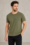 Erkek Regular Fit Bisiklet Yaka Basic 5'li Tişört Paketi – Siyah-Antrasit-Turuncu-Saks-Haki