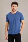 Erkek Regular Fit Bisiklet Yaka Basic 5'li Tişört Paketi – Siyah-Beyaz-Kırmızı-Mavi-İndigo