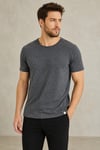 Erkek Regular Fit Bisiklet Yaka Basic 5'li Tişört Paketi – Siyah-Antrasit-Turuncu-Saks-Haki