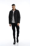 Erkek Regular Fit Mont Siyah