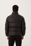 Erkek Regular Fit Şişme Mont Siyah