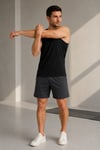Erkek Slim Fit Atlet Siyah