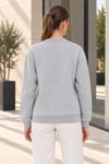 Kadın 2’li Bisiklet Yaka Basic Sweatshirt – Siyah / Gri Siyah