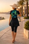 Kadın Desenli Yarı Kapalı Mayo 4'lü Set