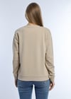 Kadın Kalp Baskılı 2’li Sweatshirt Seti – Siyah Bej