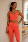 Kadın Koyu Turuncu Sporcu Sütyeni Crop Top