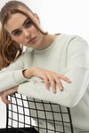 Kadın Mint Antra 2’li Şardonlu Nakışlı Sweatshirt Seti