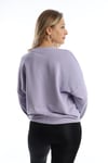 Kadın Polo State Baskılı 3 İplik Sweat Lila