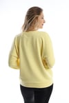 Kadın Polo State Baskılı 3 İplik Sweat Sarı