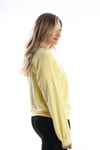 Kadın Polo State Baskılı 3 İplik Sweat Sarı