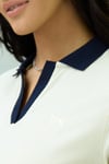 Kadın Polo Yaka T-shirt Ekru