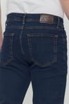 Regular Fit Likralı Erkek Denim Kot Pantolon Lacivert