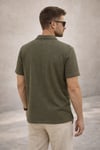 Regular Fit Örme Kumaş Erkek Gömlek Yeşil