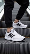 Erkek Beyaz Siyah Sneaker Günlük Sneaker Spor Ayakkabı 065