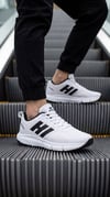 Erkek Beyaz Siyah Sneaker Günlük Sneaker Spor Ayakkabı 065
