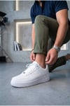 Erkek Beyaz Siyah Sneaker Günlük Yürüyüş Spor Ayakkabı 067-E Beyaz