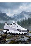 Erkek Beyaz Siyah Su İtici Günlük Sneaker Spor Ayakkabı 072