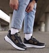 Erkek Siyah Gold Sneaker Günlük Sneaker Spor Ayakkabı 064
