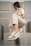 Kadın Bej Sneaker Günlük Spor Ayakkabı 070 Bej