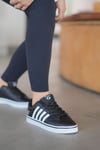 Kadın Beyaz Ortopedik Kaymaz Taban Günlük Sneaker 058-K