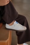 Kadın Beyaz Ortopedik Taban Çizgi Detaylı Günlük Sneaker 057