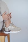 Kadın Beyaz Ortopedik Taban Günlük Sneaker 048