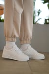 Kadın Beyaz Ortopedik Taban Günlük Sneaker 056