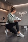 Kadın Beyaz Siyah Sneaker Günlük Yürüyüş Spor Ayakkabı 069 Beyaz-Siyah