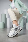 Kadın Beyaz Siyah Sneaker Günlük Yürüyüş Spor Ayakkabı 069 Beyaz-Siyah