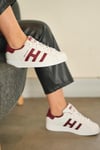 Kadın Siyah Beyaz Çizgi Detaylı Ortopedik Sneaker 059-K