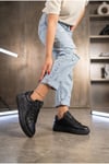 Kadın Siyah Sneaker Günlük Spor Ayakkabı 068 Siyah