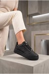 Kadın Siyah Sneaker Günlük Yürüyüş Spor Ayakkabı 067-K Siyah