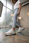 Kadın Siyah Su İtici Günlük Sneaker Spor Ayakkabı 066