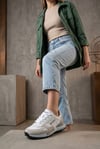 Kadın Siyah Su İtici Günlük Sneaker Spor Ayakkabı 066