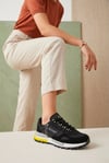 Kadın Siyah Su İtici Günlük Sneaker Spor Ayakkabı 066