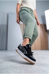 Kadın Siyah Taba Sneaker Günlük Spor Ayakkabı 070 Siyah-Beyaz-Taba