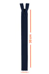 20 Cm Lacivert Gizli Etek Fermuarı (10 Adet)