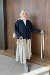 CEKETBağlamalı Ceket 1053 Lacivert