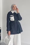 CEKETCep Detaylı Denim Ceket 1068 Lacivert