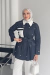 CEKETCep Detaylı Denim Ceket 1068 Lacivert