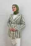 CEKETÇİZGİLİ BUSİNESS CEKET 7108 YEŞİL