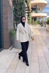 CEKETGold Düğmeli Ceket 9063 Ekru