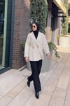 CEKETGold Düğmeli Ceket 9063 Ekru